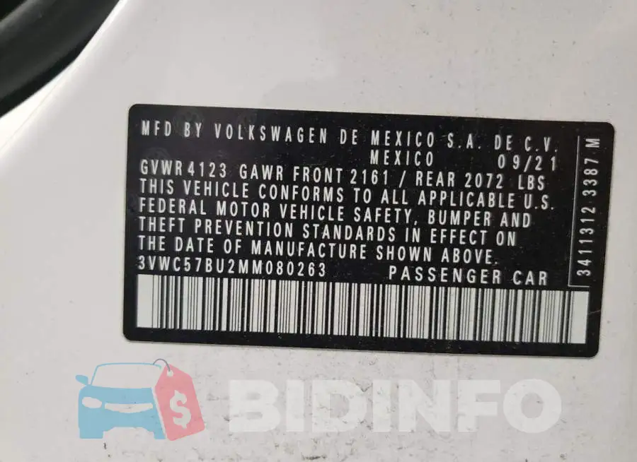3VWC57BU2MM080263 Photo# 12