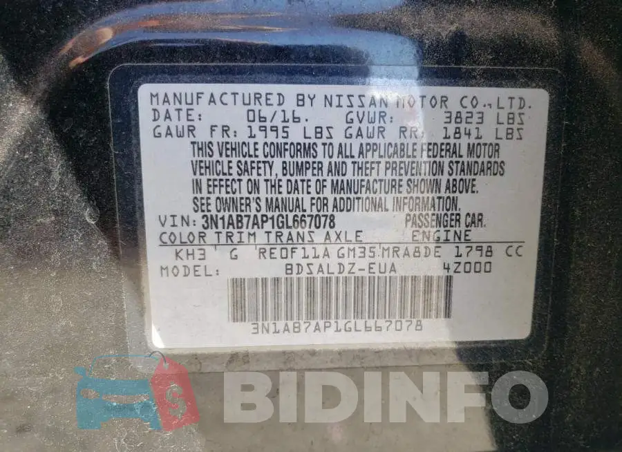 3N1AB7AP1GL667078 Photo# 12