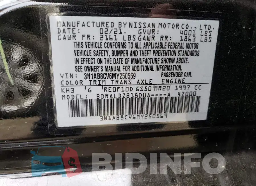 3N1AB8CV6MY250569 Photo# 12