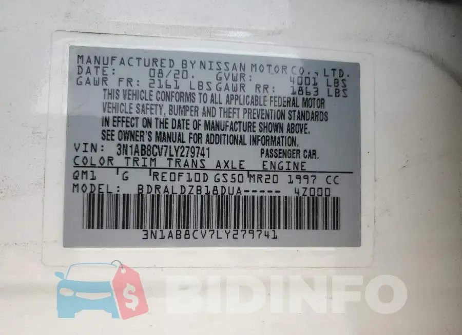 3N1AB8CV7LY279741 Photo# 13