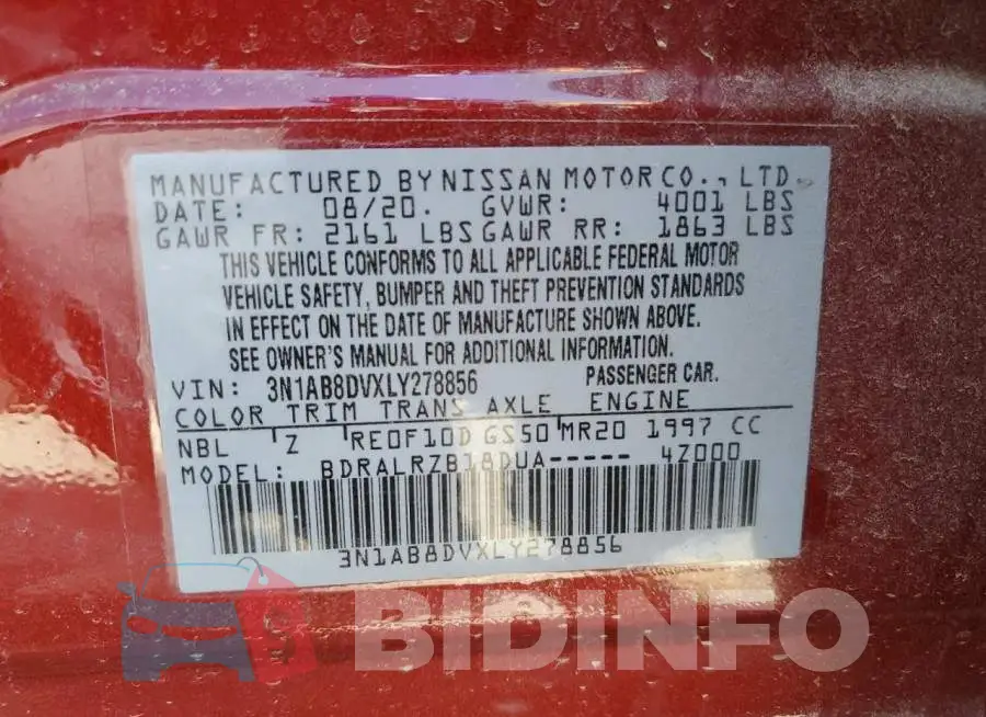 3N1AB8DVXLY278856 Photo# 13