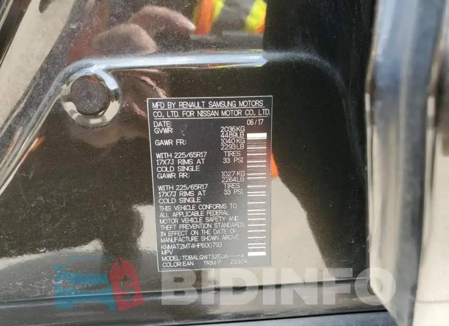 KNMAT2MT4HP600793 Photo# 14