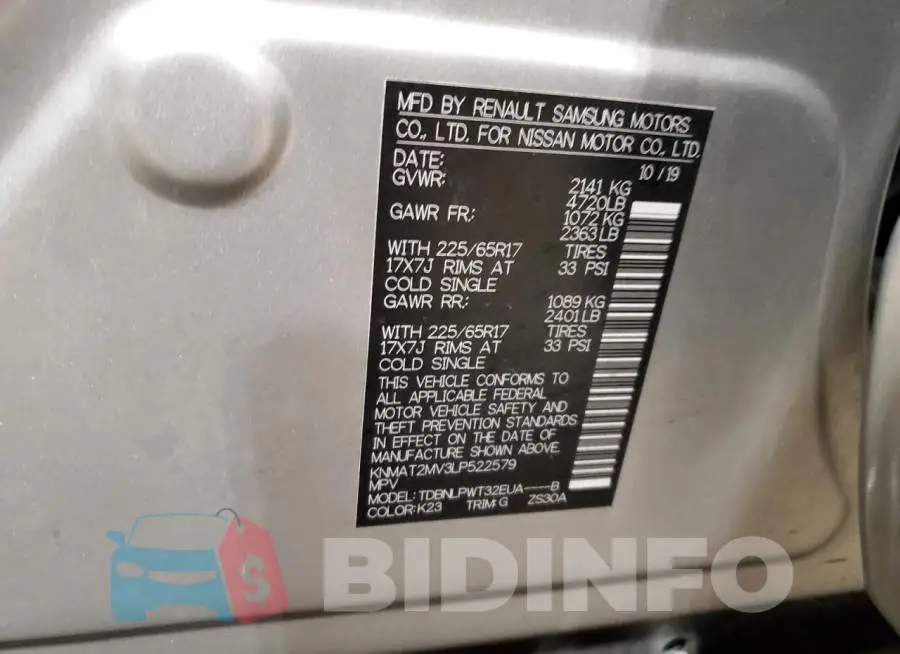 KNMAT2MV3LP522579 Photo# 14