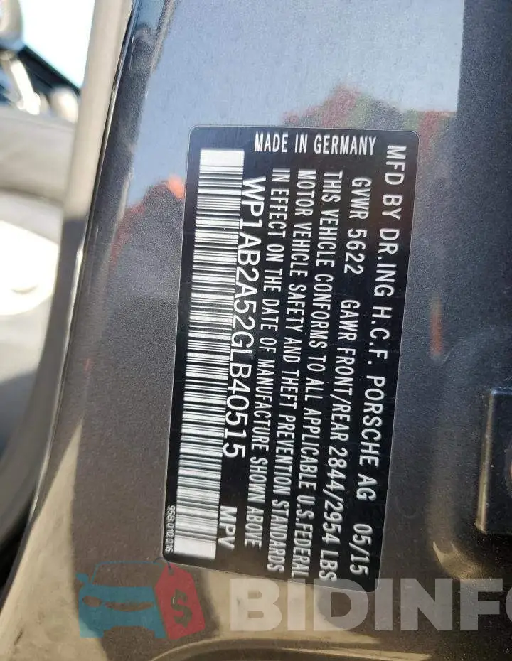 WP1AB2A52GLB40515 Photo# 12