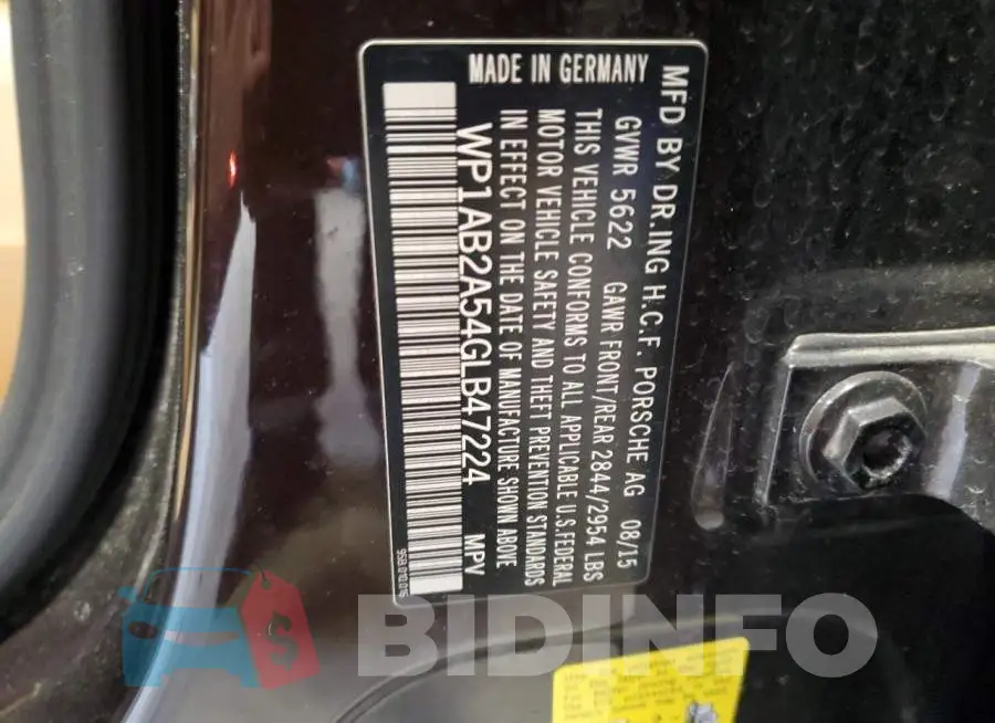 WP1AB2A54GLB47224 Photo# 12