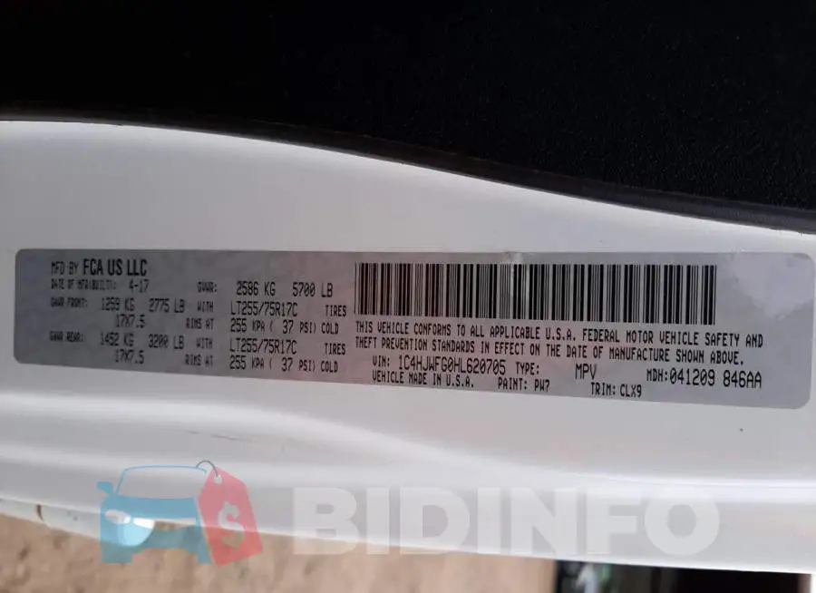 1C4HJWFG0HL620705 Photo# 12