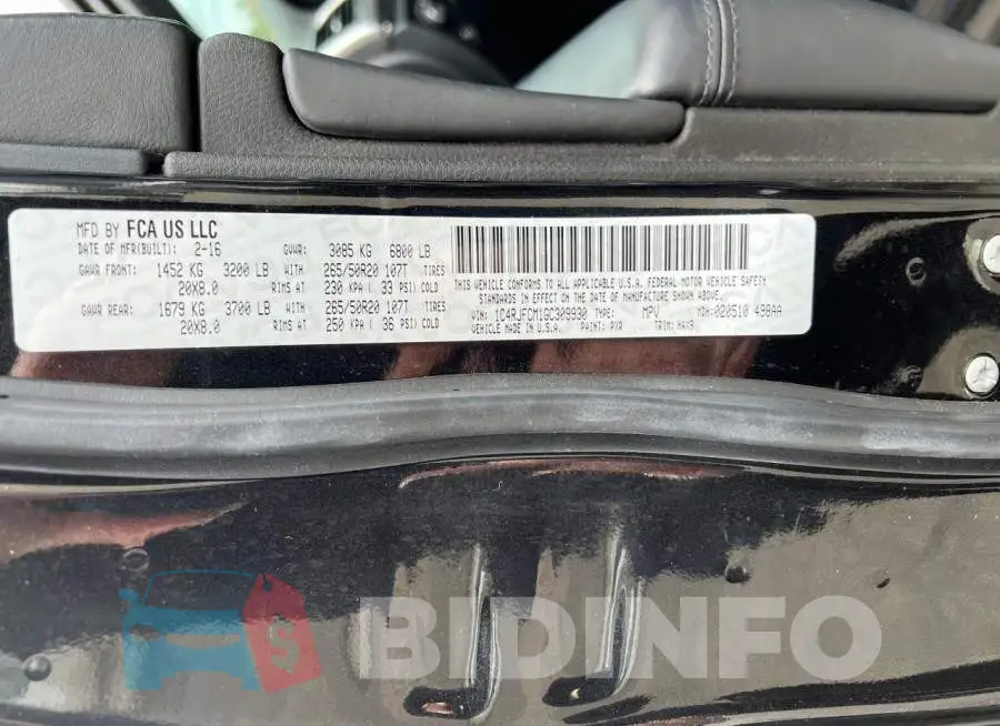 1C4RJFCM1GC309930 Photo# 10