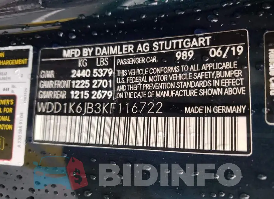 WDD1K6JB3KF116722 Photo# 12