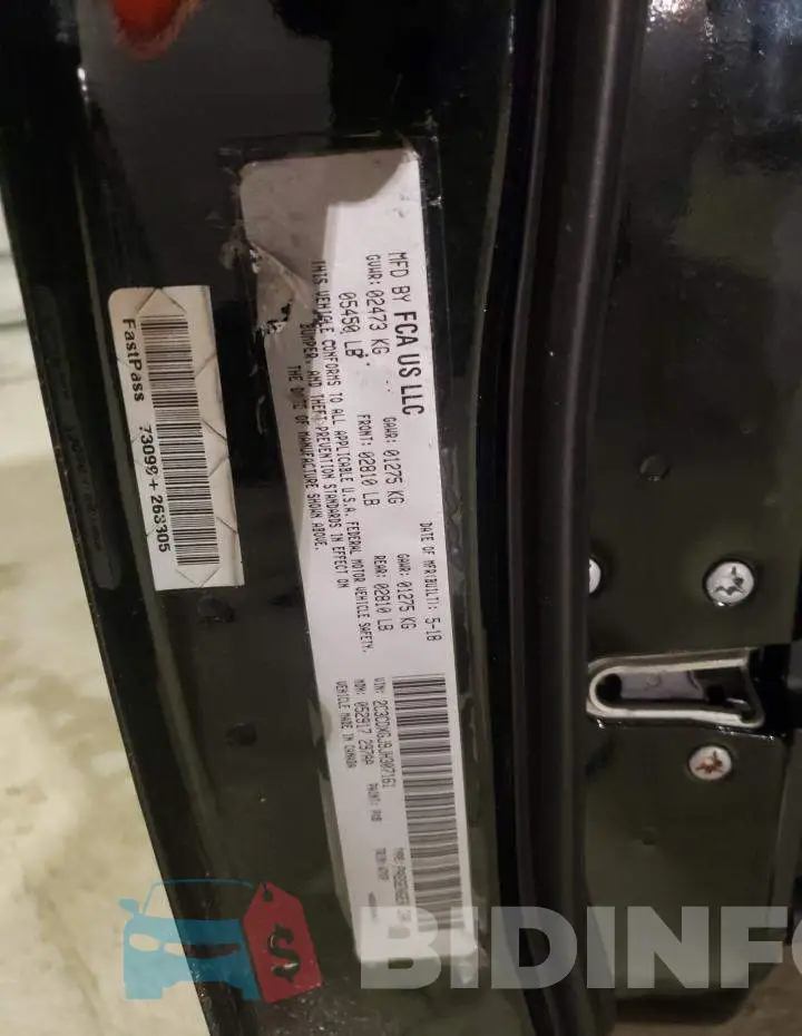 2C3CDXGJ9JH307161 Photo# 12