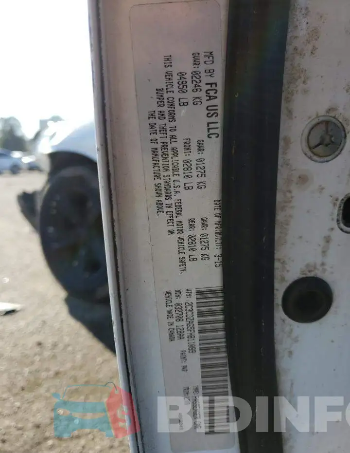 2C3CDZAG5FH811089 Photo# 12