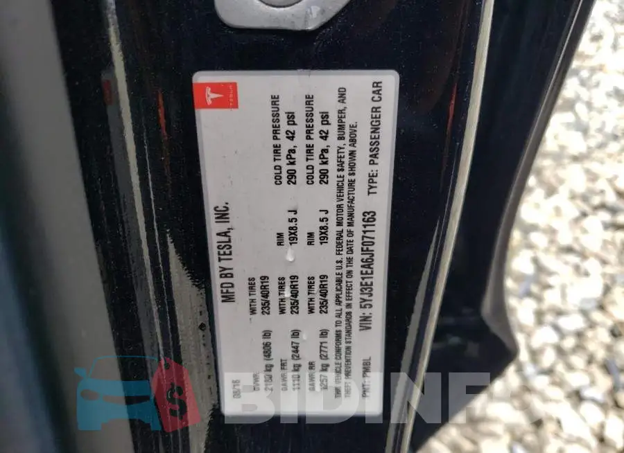 5YJ3E1EA6JF071163 Photo# 12