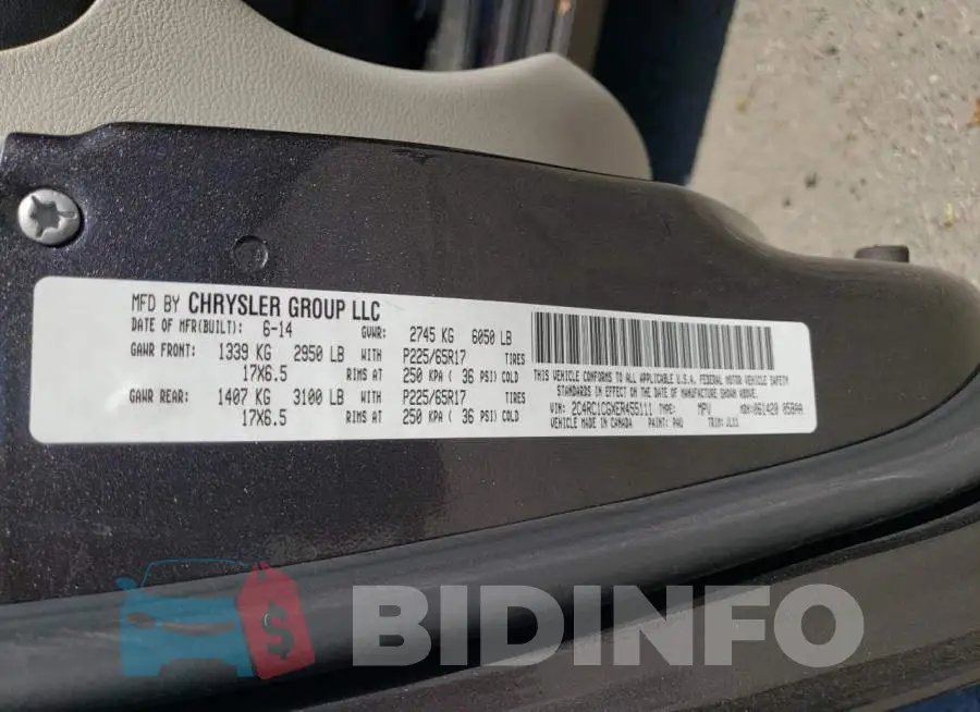 2C4RC1CGXER455111 Photo# 14