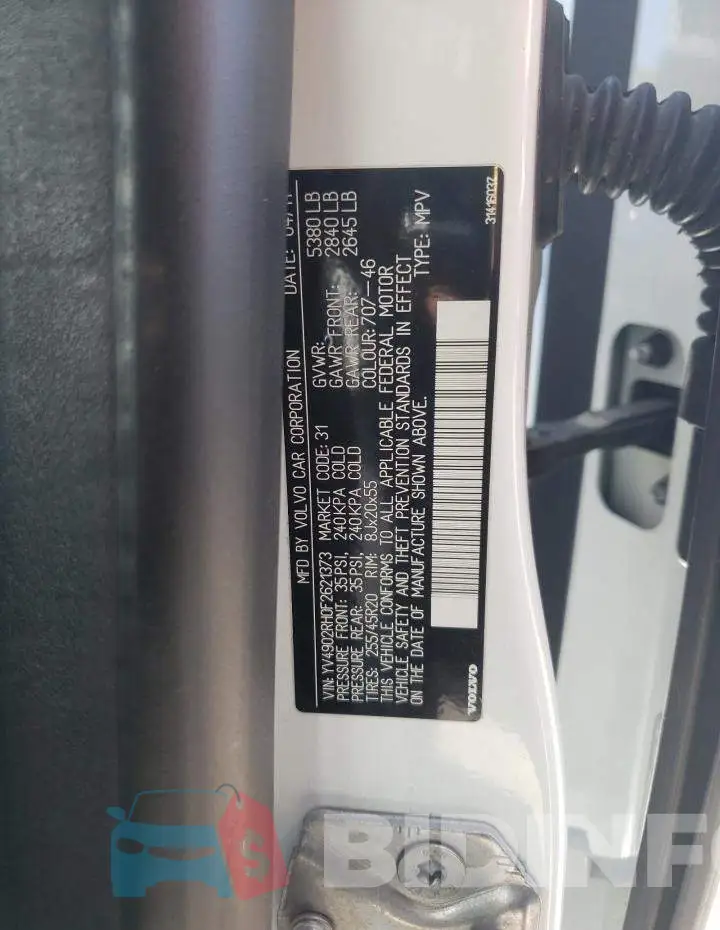 YV4902RH0F2621373 Photo# 10