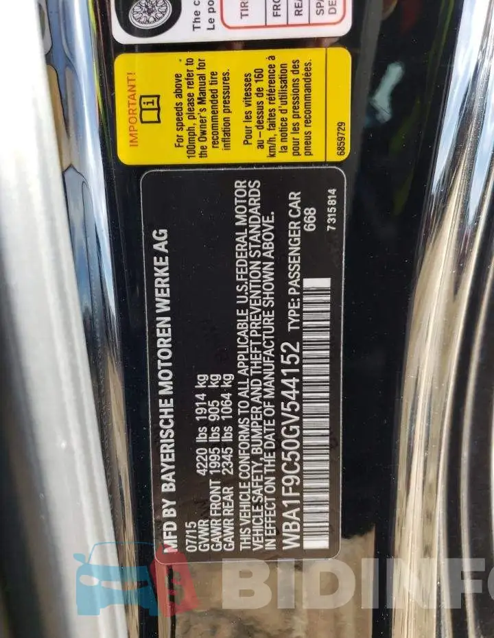 WBA1F9C50GV544152 Photo# 12