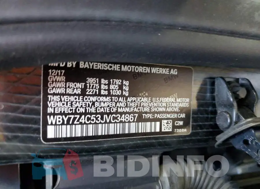 WBY7Z4C53JVC34867 Photo# 13