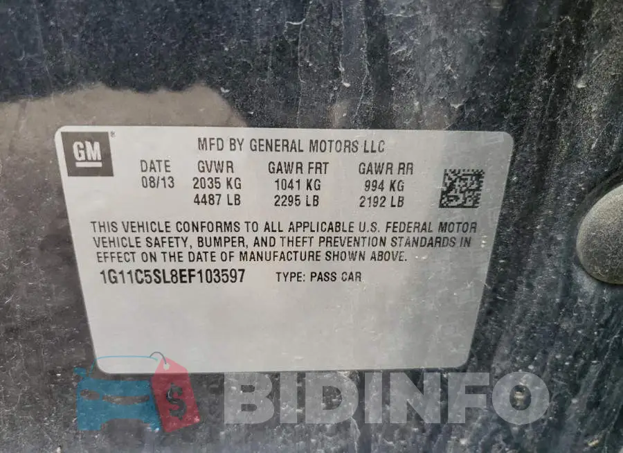 1G11C5SL8EF103597 Photo# 13