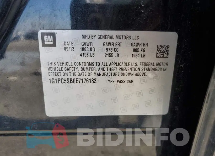 1G1PC5SB0E7176183 Photo# 12