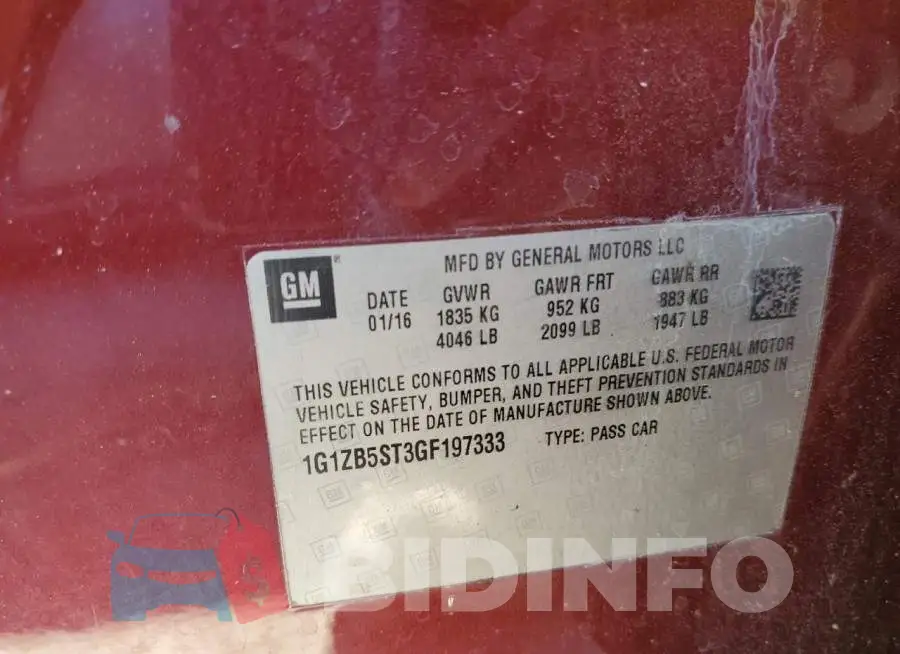 1G1ZB5ST3GF197333 Photo# 12