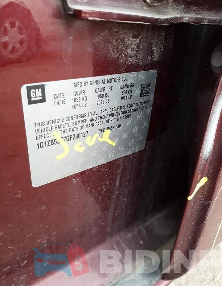 1G1ZB5ST7GF286127 Photo# 12