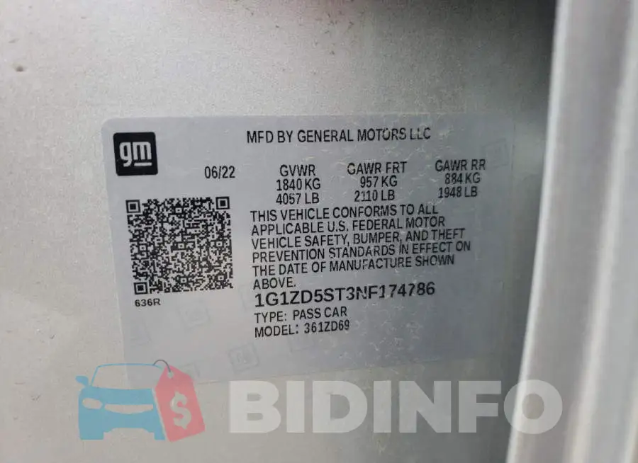 1G1ZD5ST3NF174786 Photo# 12