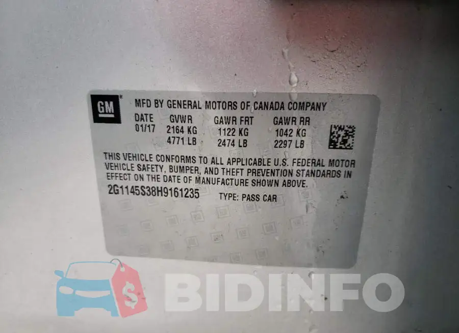 2G1145S38H9161235 Photo# 13