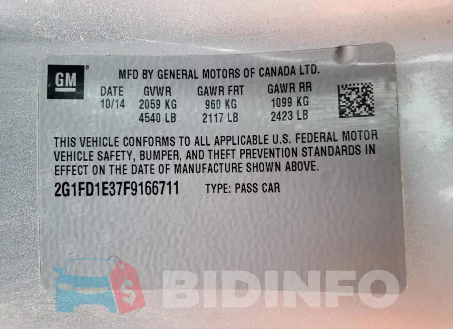2G1FD1E37F9166711 Photo# 12