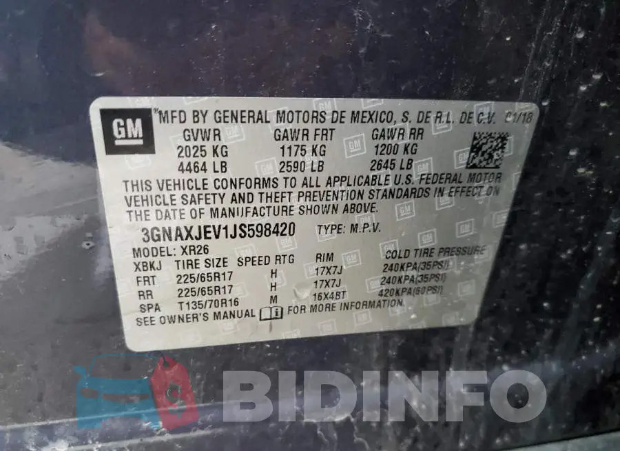 3GNAXJEV1JS598420 Photo# 13