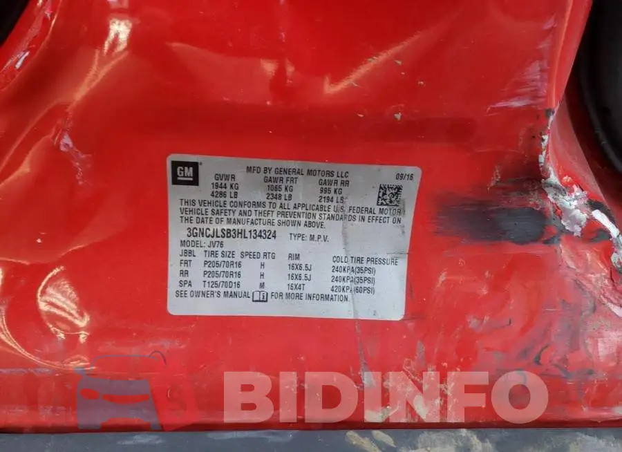 3GNCJLSB3HL134324 Photo# 13