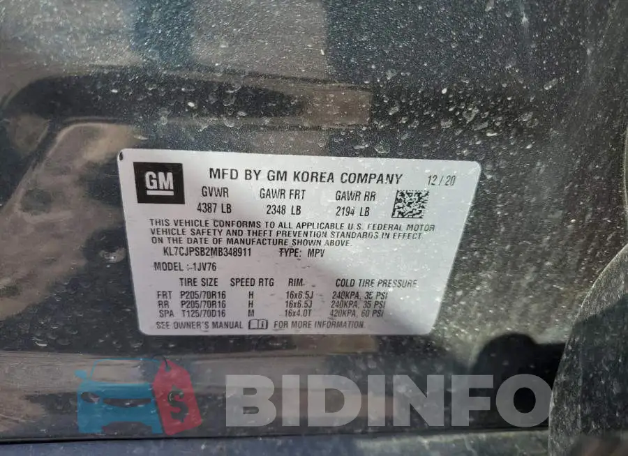 KL7CJPSB2MB348911 Photo# 12
