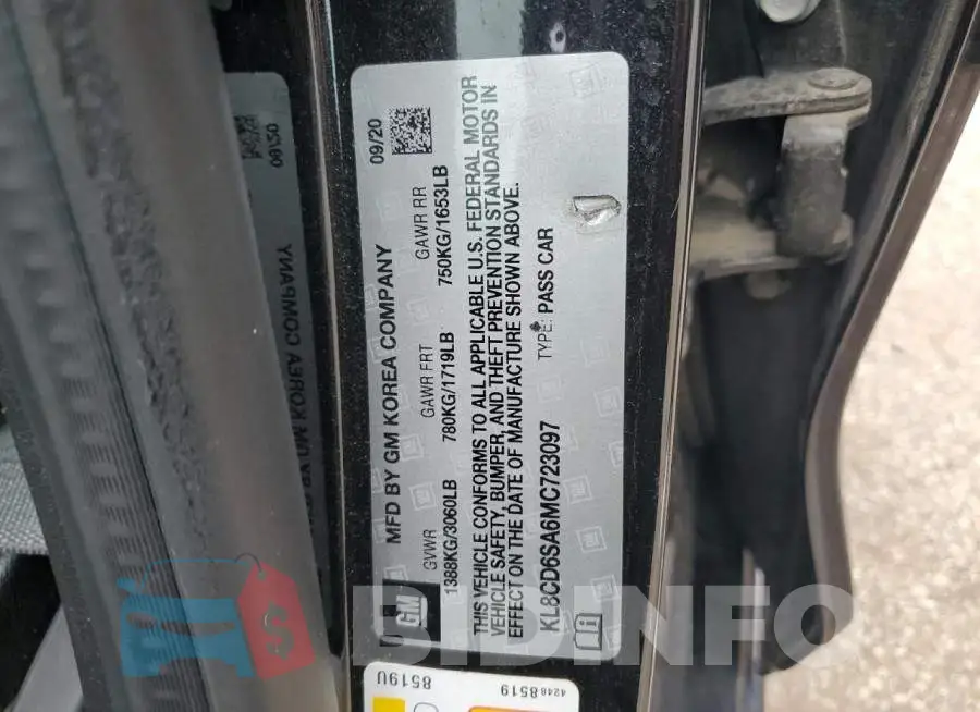 KL8CD6SA6MC723097 Photo# 12