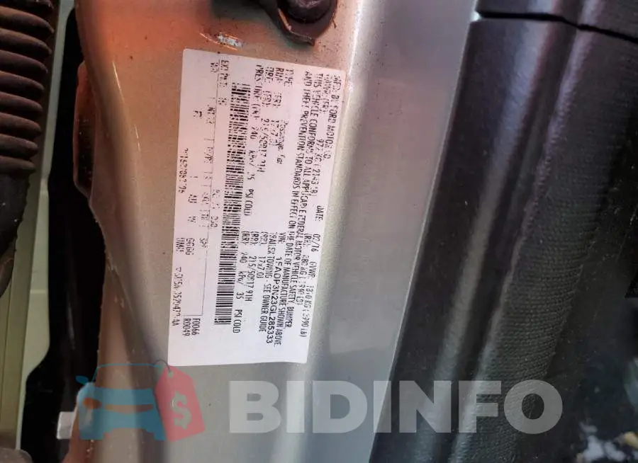 1FADP3N23GL285333 Photo# 12