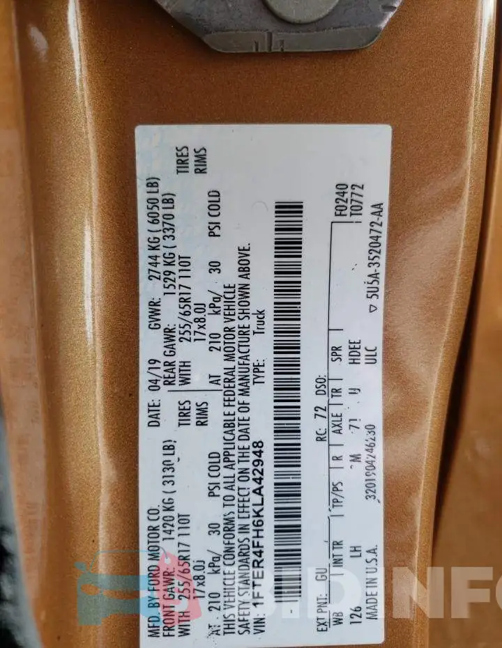 1FTER4FH6KLA42948 Photo# 12