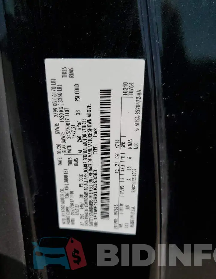 1FTMF1CBXLKD53583 Photo# 12