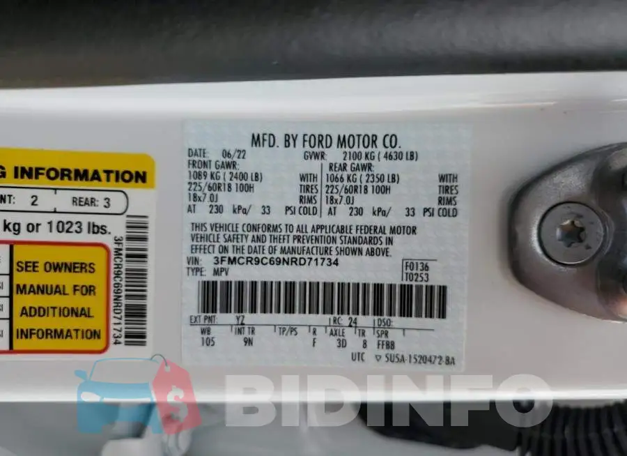 3FMCR9C69NRD71734 Photo# 12
