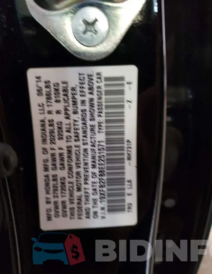 19XFB2F88EE251571 Photo# 12