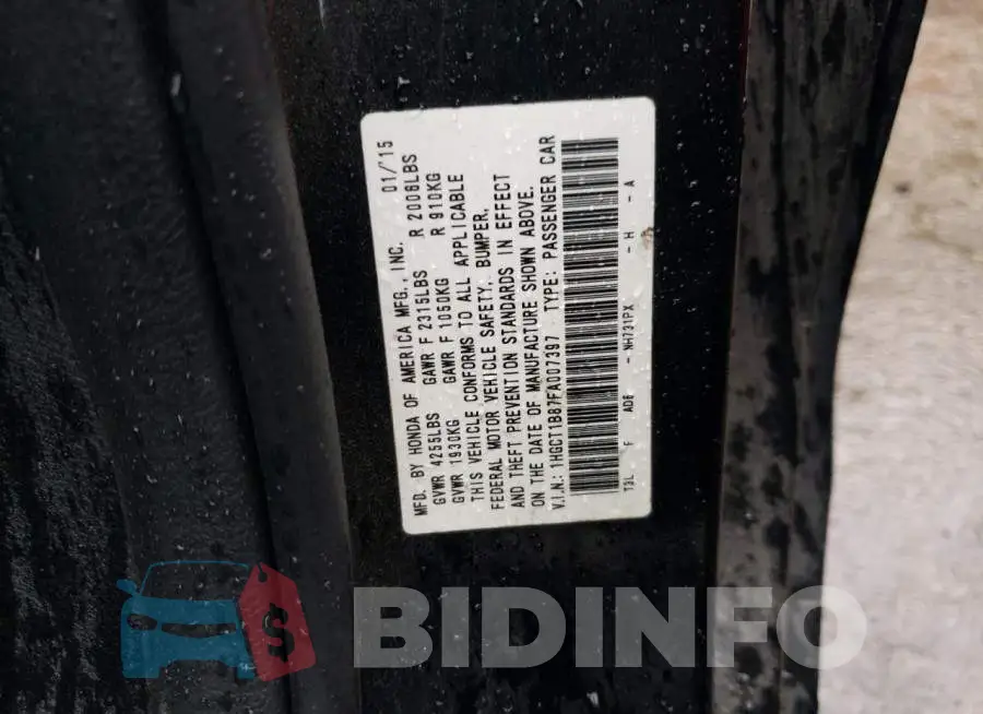 1HGCT1B87FA007397 Photo# 12