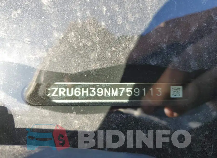 3CZRU6H39NM759113 Photo# 12