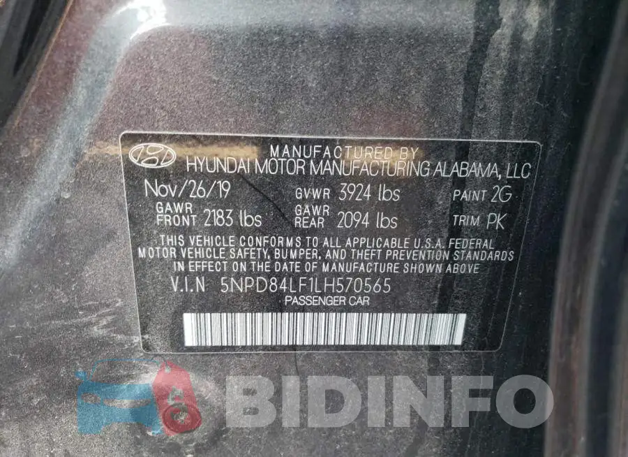 5NPD84LF1LH570565 Photo# 12