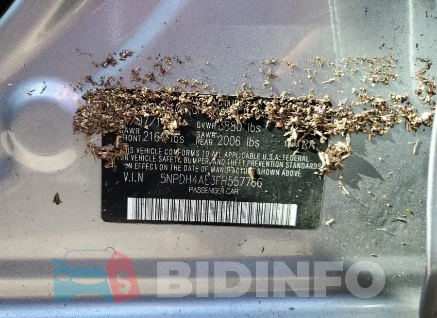 5NPDH4AE3FH557766 Photo# 13