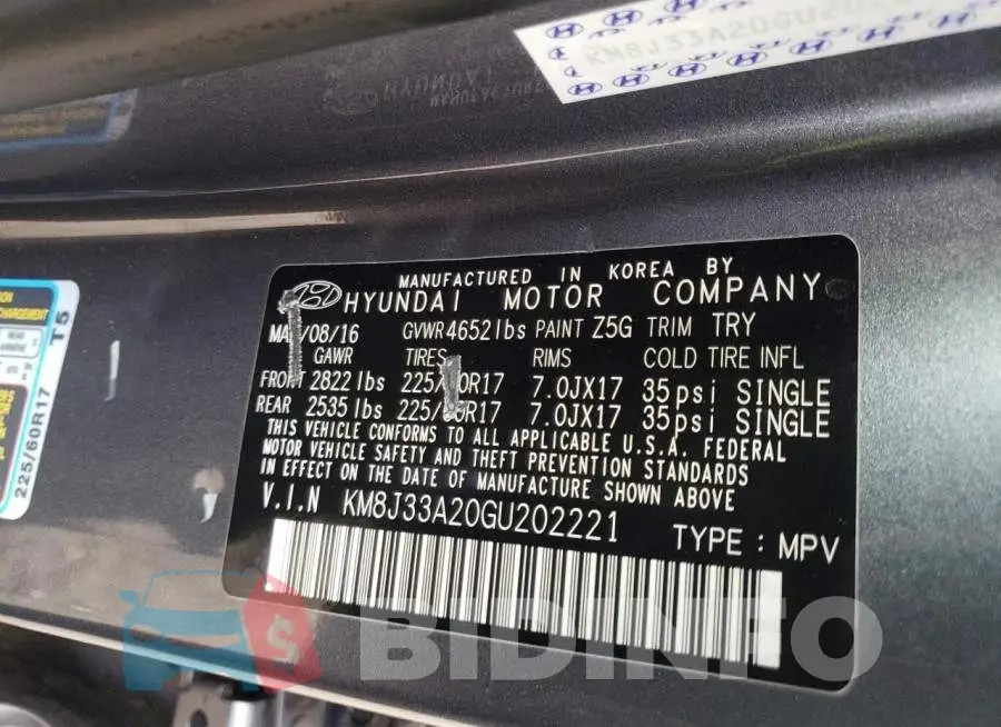 KM8J33A20GU202221 Photo# 12