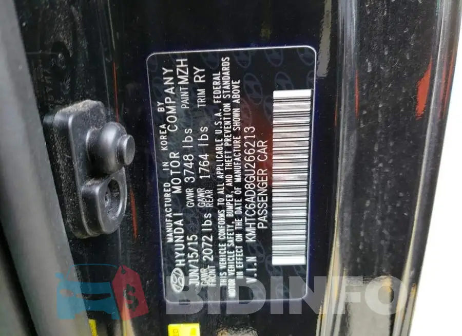 KMHTC6AD8GU266213 Photo# 12