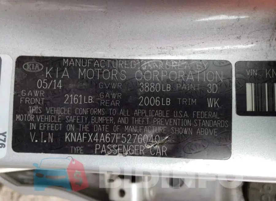 KNAFX4A67F5276040 Photo# 12
