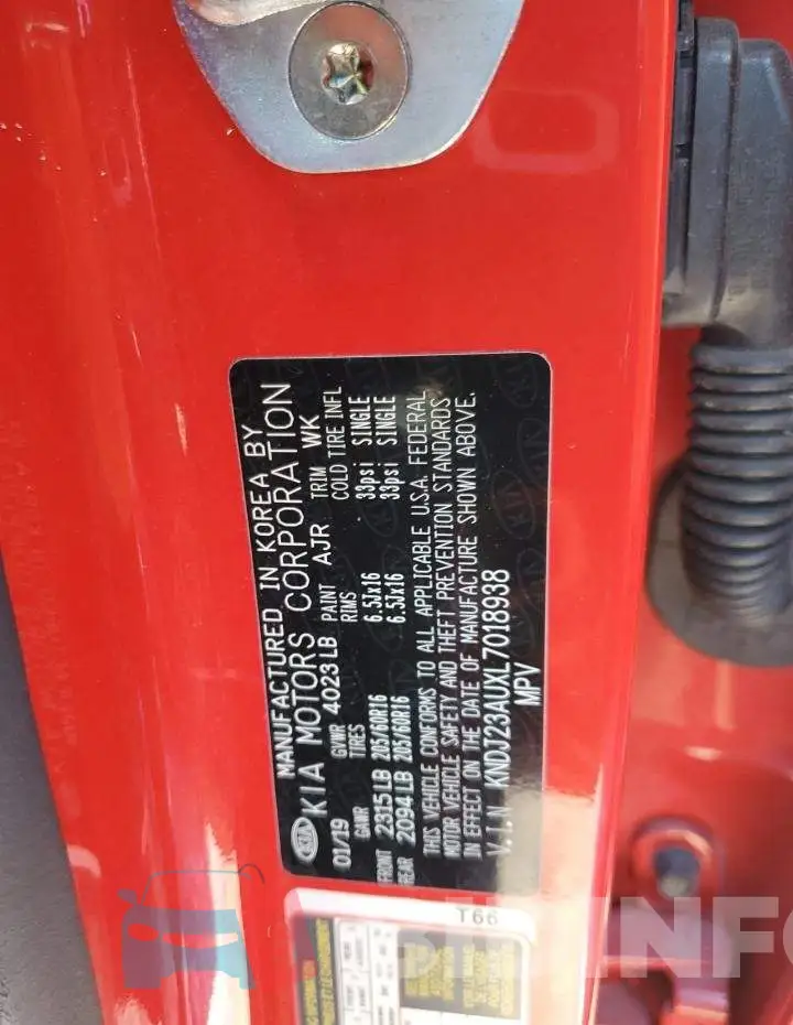 KNDJ23AUXL7018938 Photo# 13