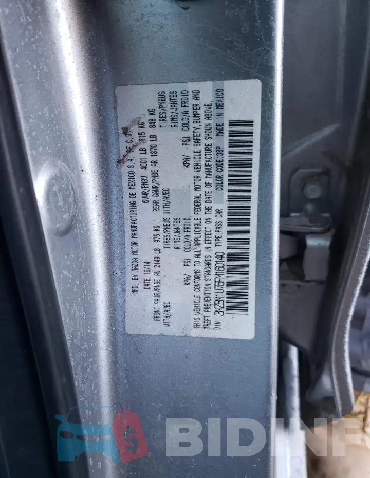 3MZBM1U76FM160140 Photo# 12