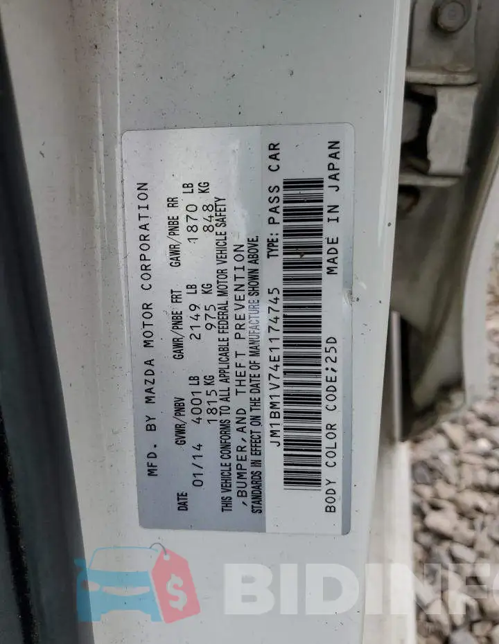 JM1BM1V74E1174745 Photo# 12