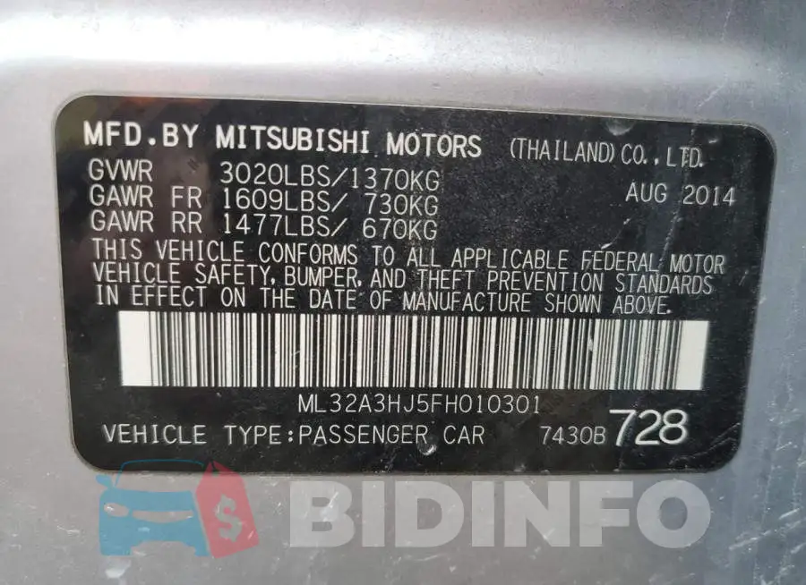 ML32A3HJ5FH010301 Photo# 12