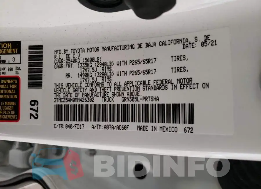 3TMCZ5AN0MM426302 Photo# 13