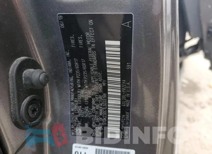 5TDKZ3DC1LS033188 Photo# 13