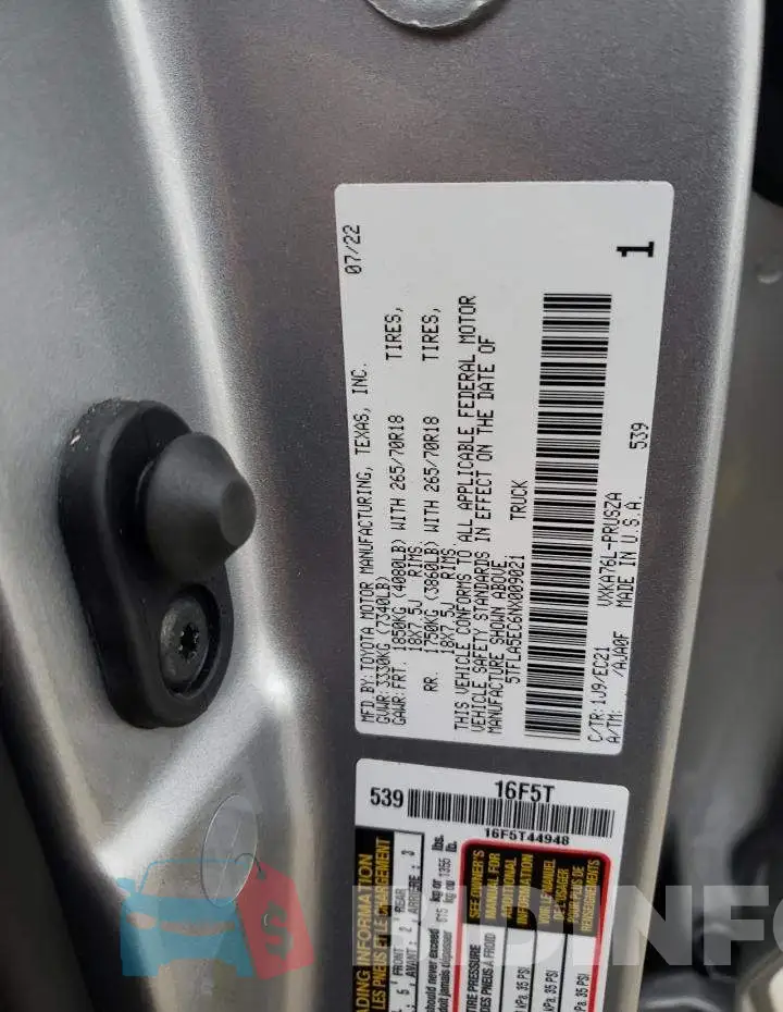 5TFLA5EC6NX009021 Photo# 12