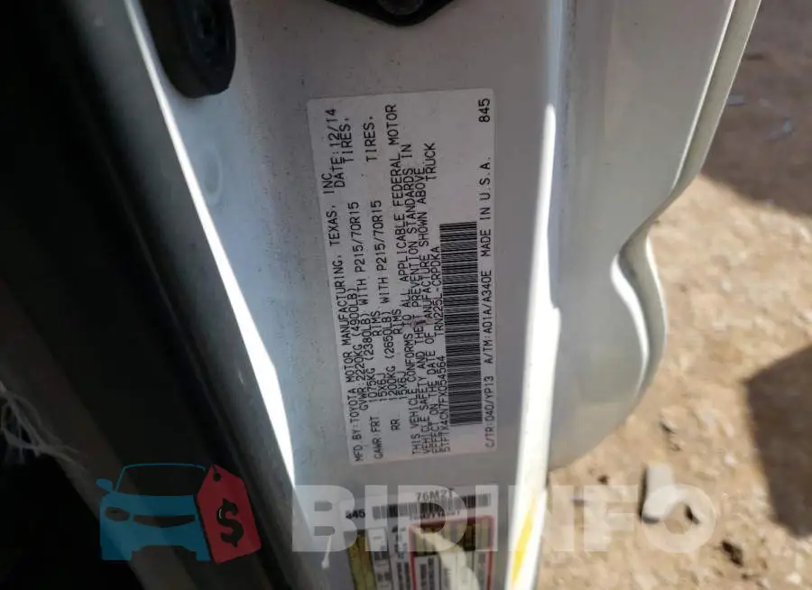 5TFTX4CN7FX054564 Photo# 10
